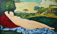 kopia obrazu Giorgione Venus odpoczywająca